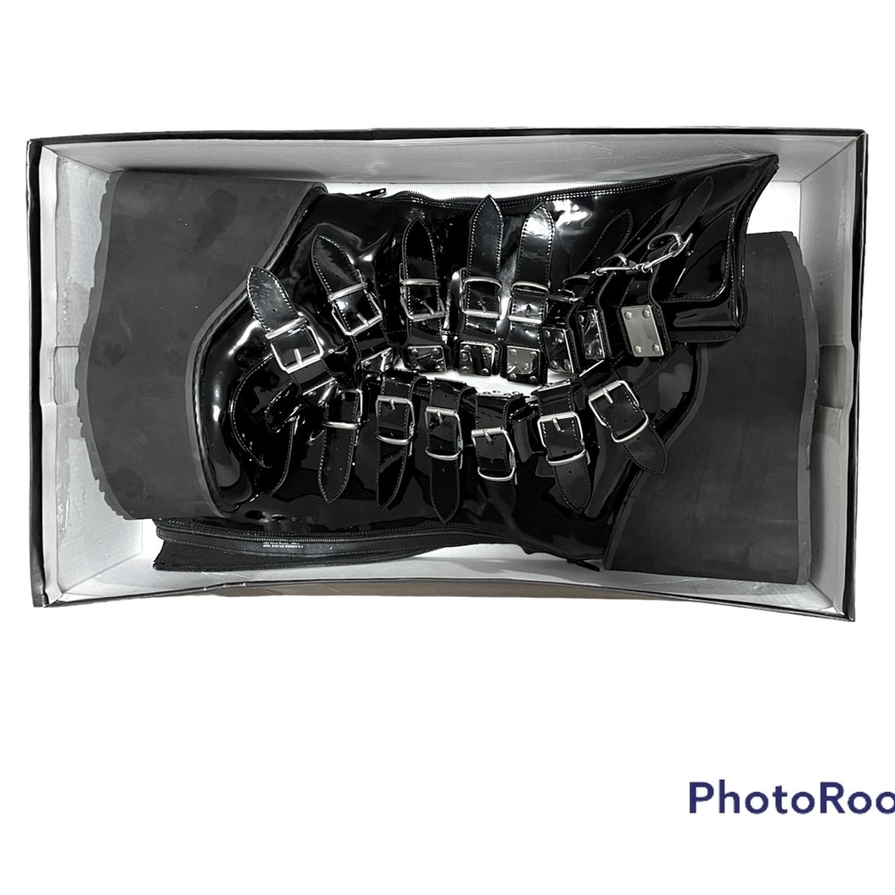 New Demonia Trinity Swing 815 Black Matte Goth Kn… - image 4